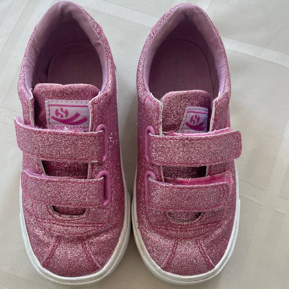 Superga Kids Straps Sneakers - sparkle pink